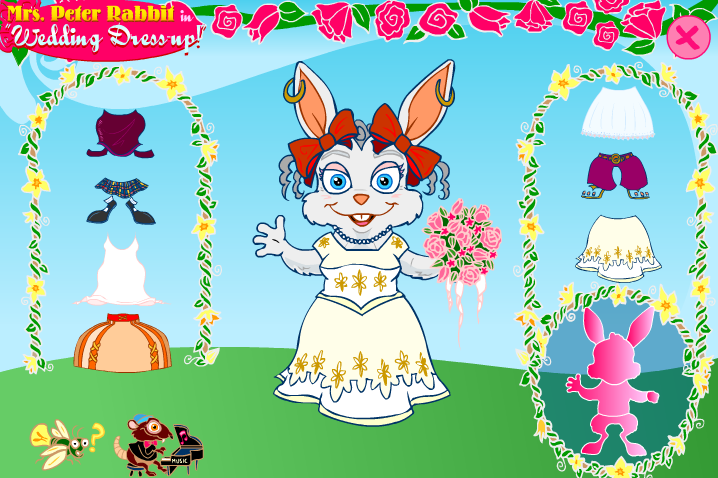 Mrs. Peter Rabbit In: Wedding Dress-Up!