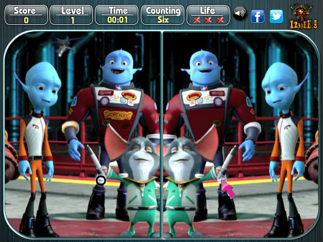 Escape from Planet Earth - Spot the Difference