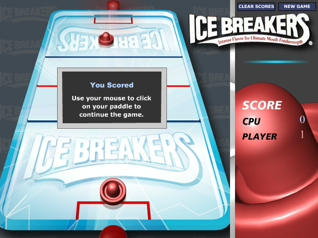 ICE BREAKERS Air Hockey Game