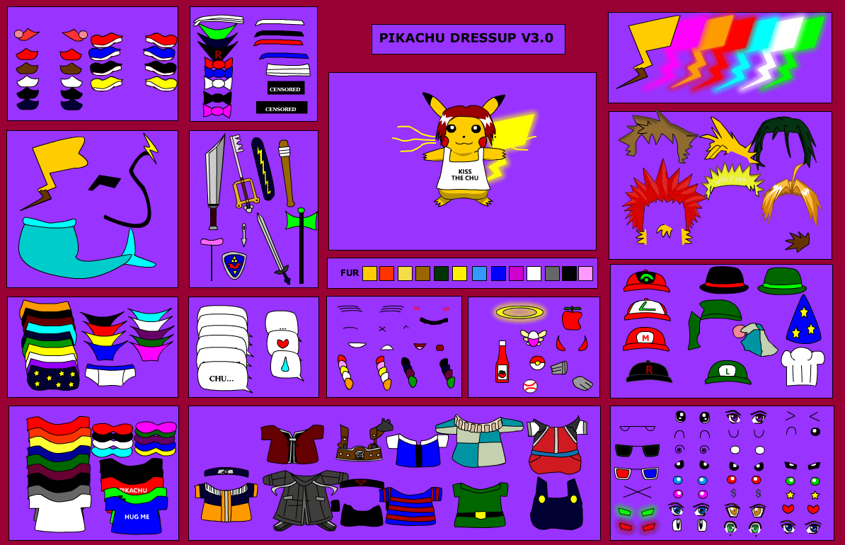 Pikachu Dressup v3.0