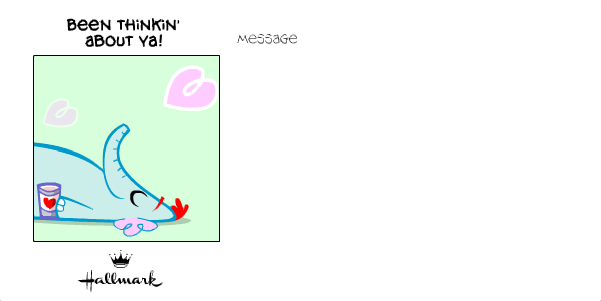 Hallmark "Thinkin' About Ya" E-Card