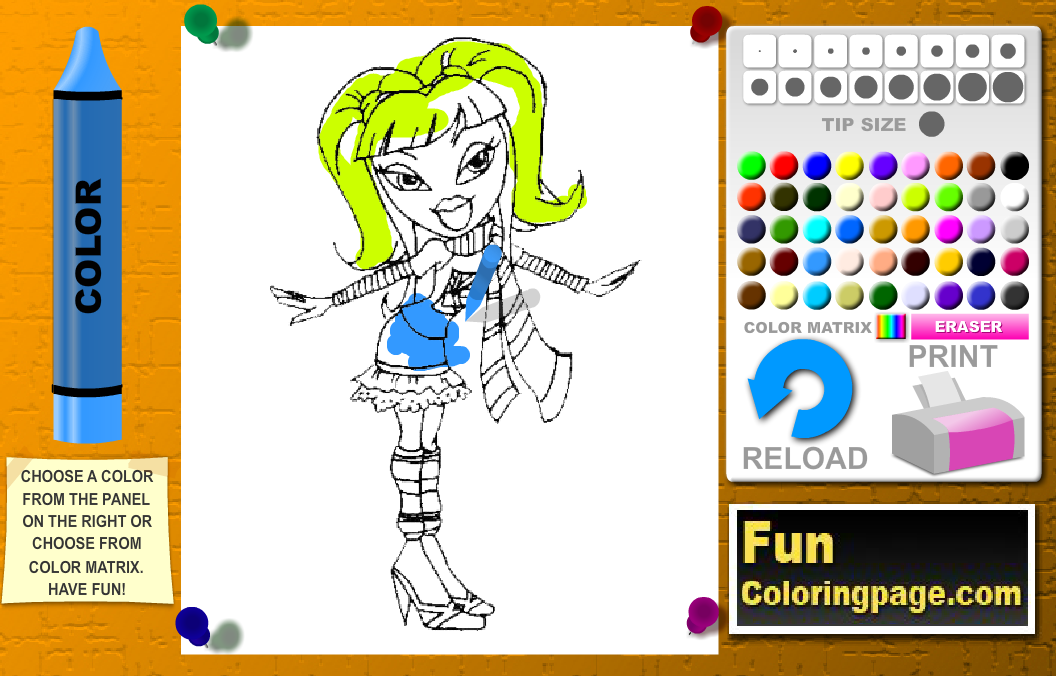 Bratz Coloring Pages