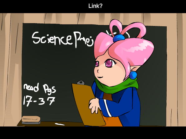 Link goes to school