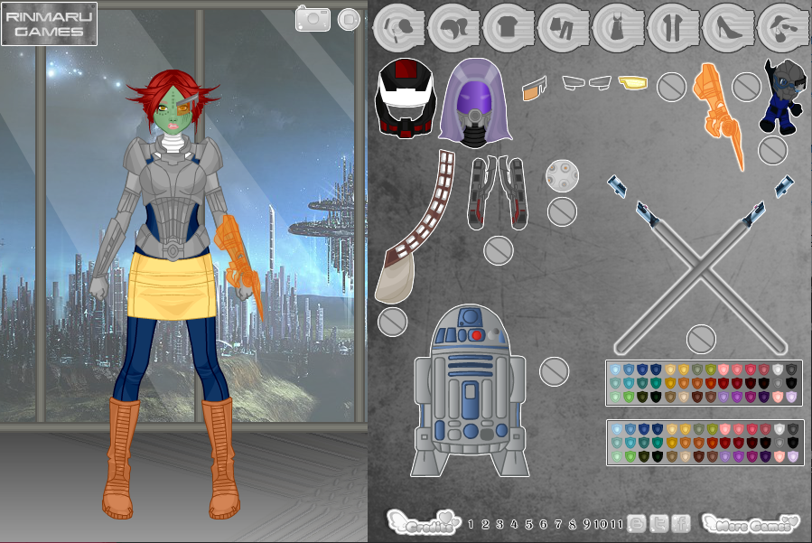 Sci-Fi geek dress up game