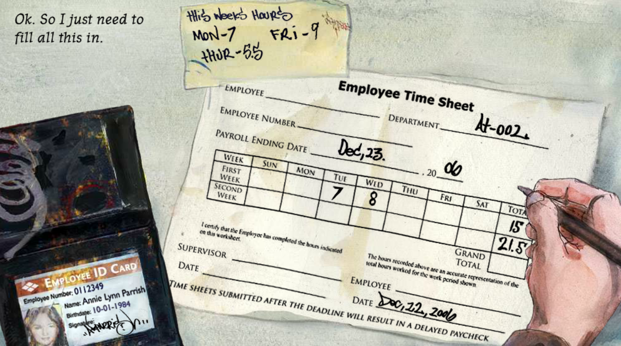 Everyday Life Activities - Time Sheet