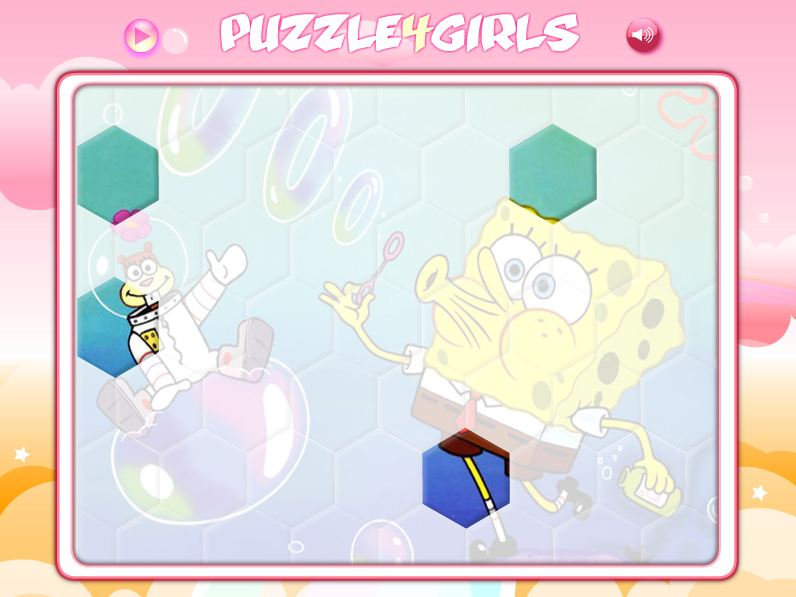 Sponge Bob Hexa Puzzle