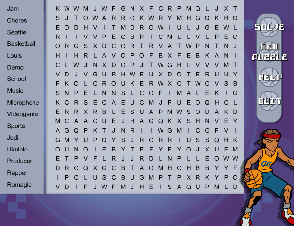 Romeo! Wordsearch