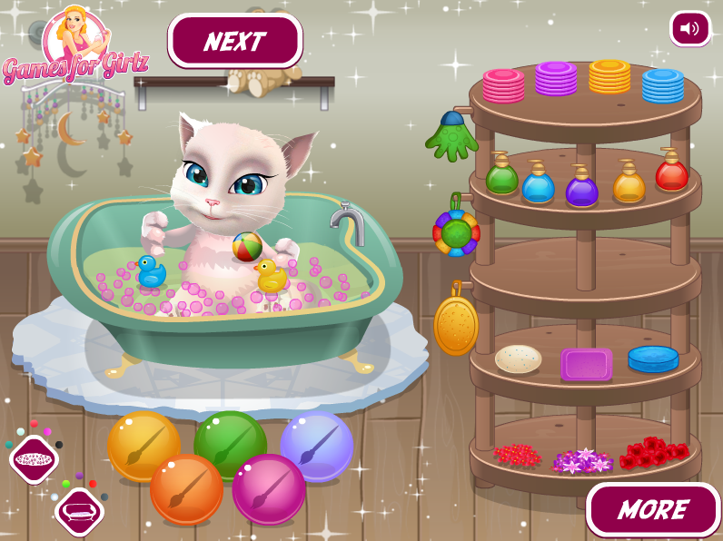Talking Angela Bathing