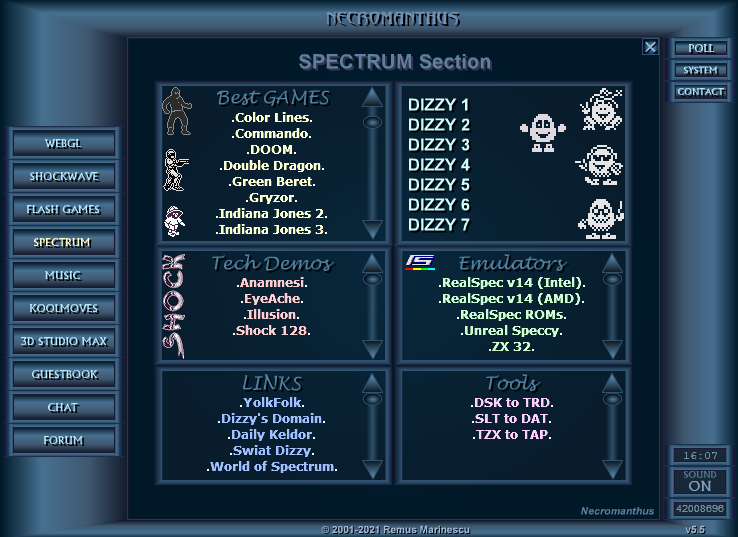 Necromanthus Microsite