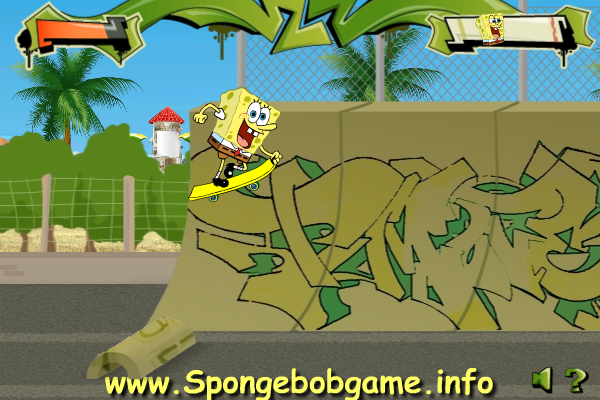 SpongeBob Beach Skateboarding