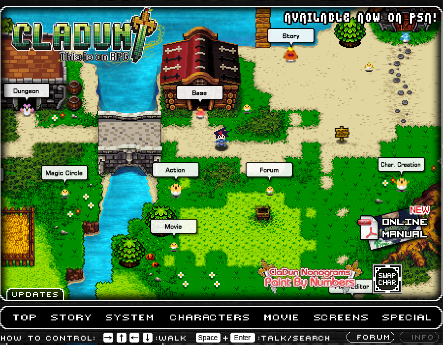 Cladun: This is an RPG Microsite