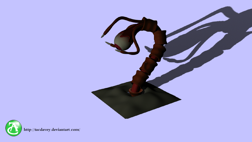 Mutant Worm Beast 3D Turn