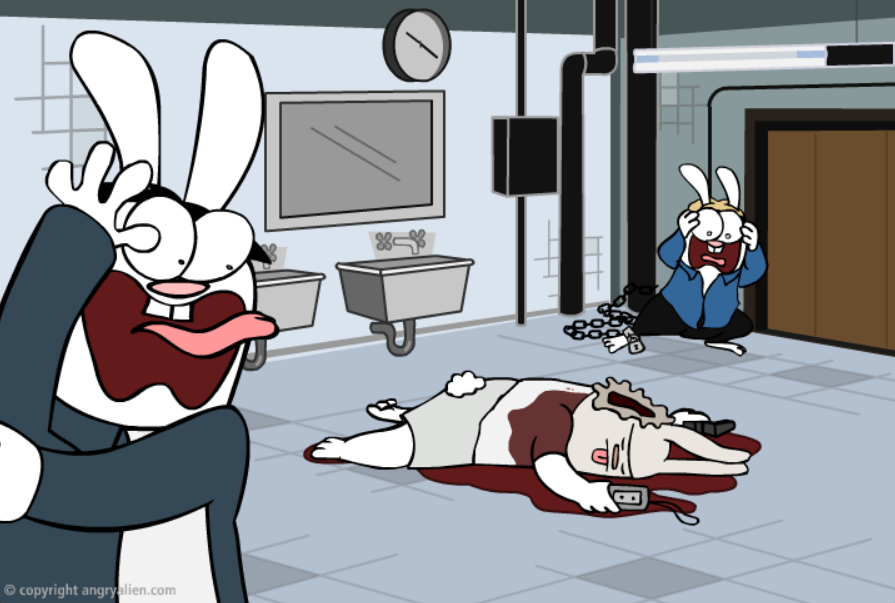 Saw in 30 Seconds (and Re-Enacted by Bunnies)