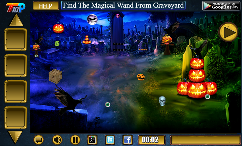 Find The Magical Wand From Graveyard