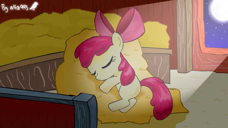 Applebloom sleeping - animated