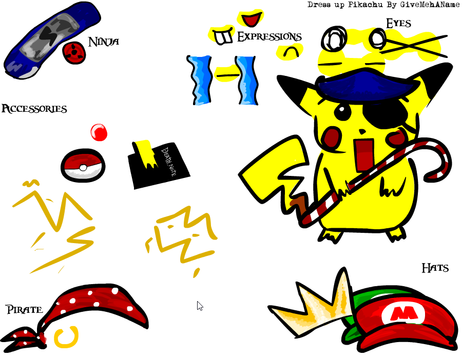 Dress up Pikachu