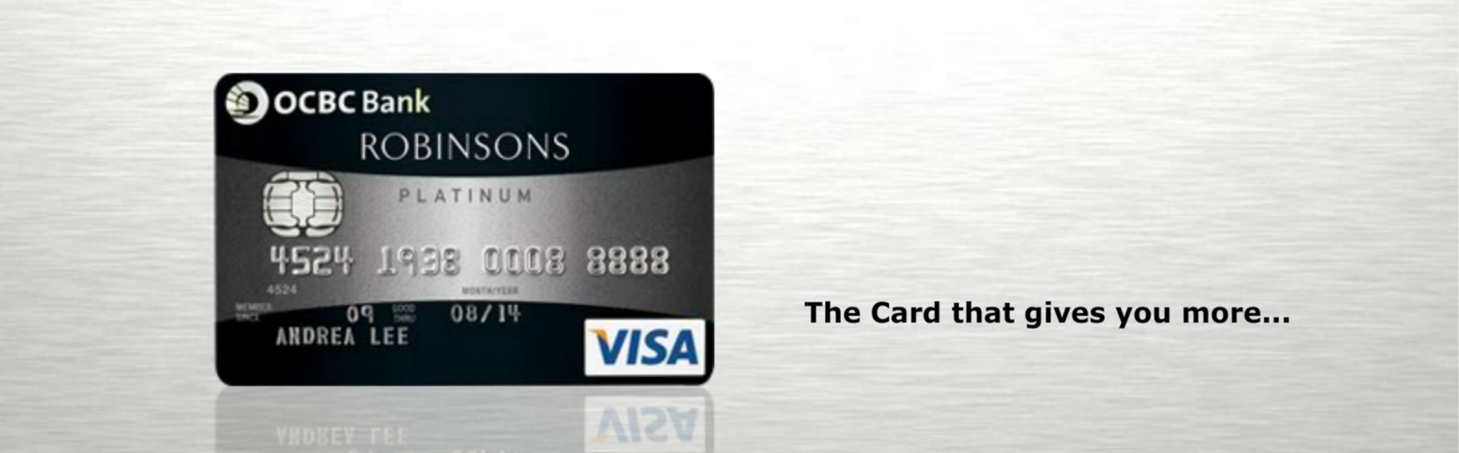 OCBC Robinsons VISA Platinum Card Banner