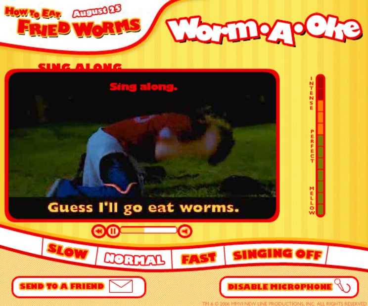 How to Eat Fried Worms: Worm-a-Oke