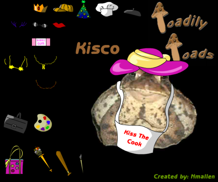 Kisco the Toad Digital Dress-up Doll!