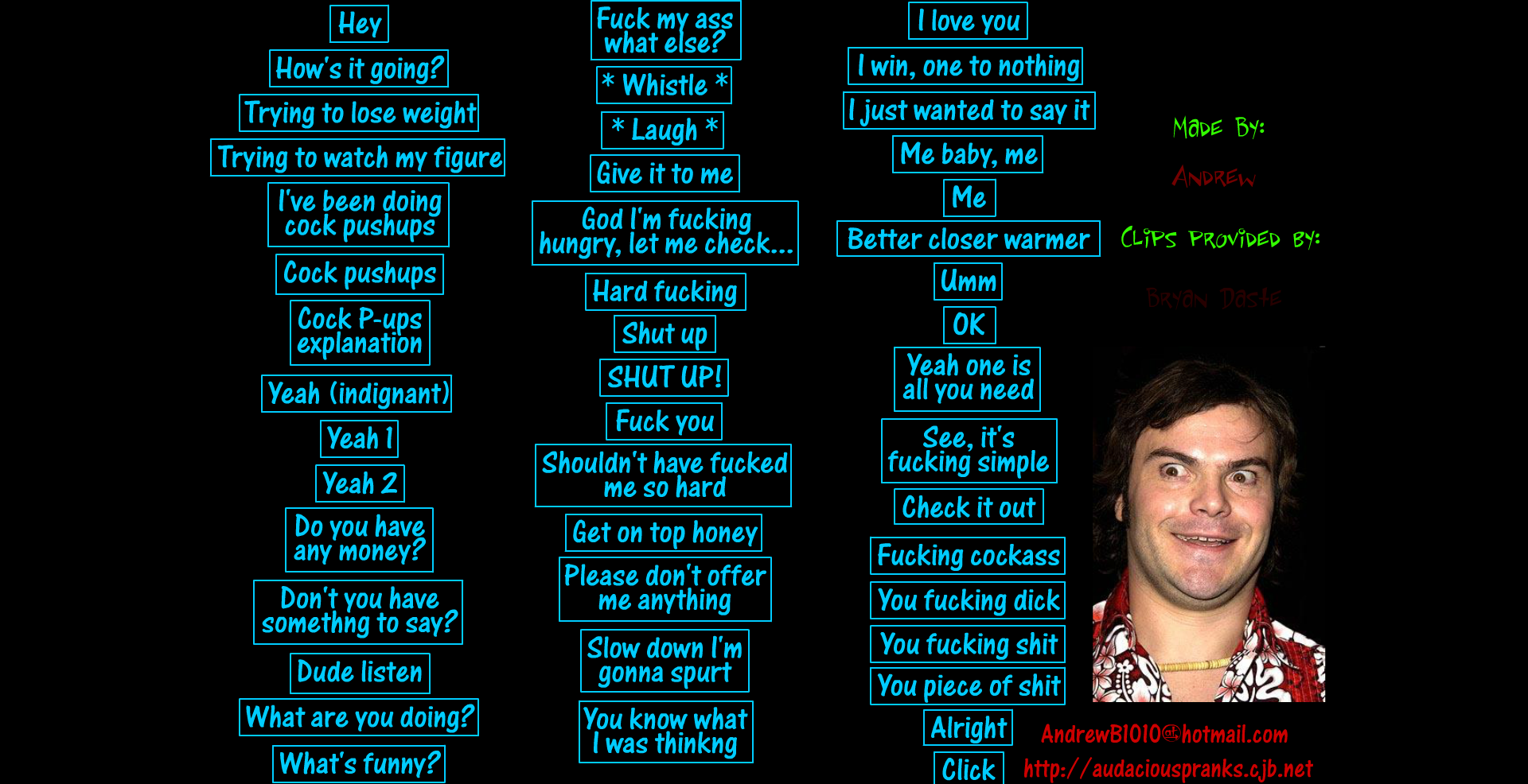 Jack Black Soundboard