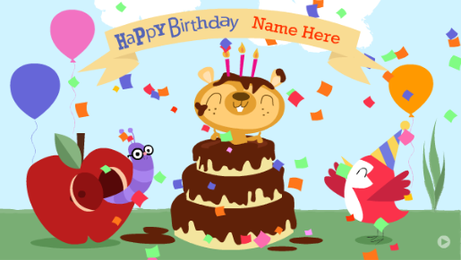 Hallmark "Poppin' Outta The Cake" E-Card