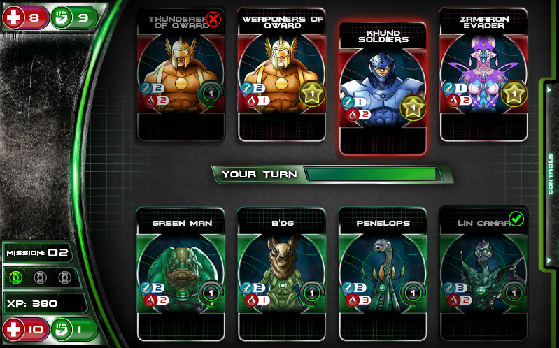 Green Lantern: Battle Cards