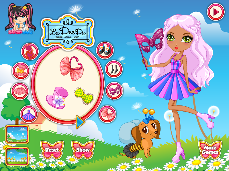 La Dee Da Garden Tea Party: Sloane as Butterfly Blast