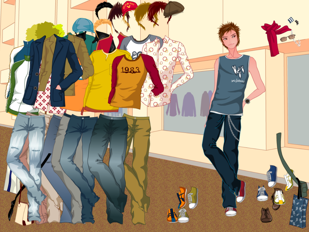 Cute Boy Dress Up Game