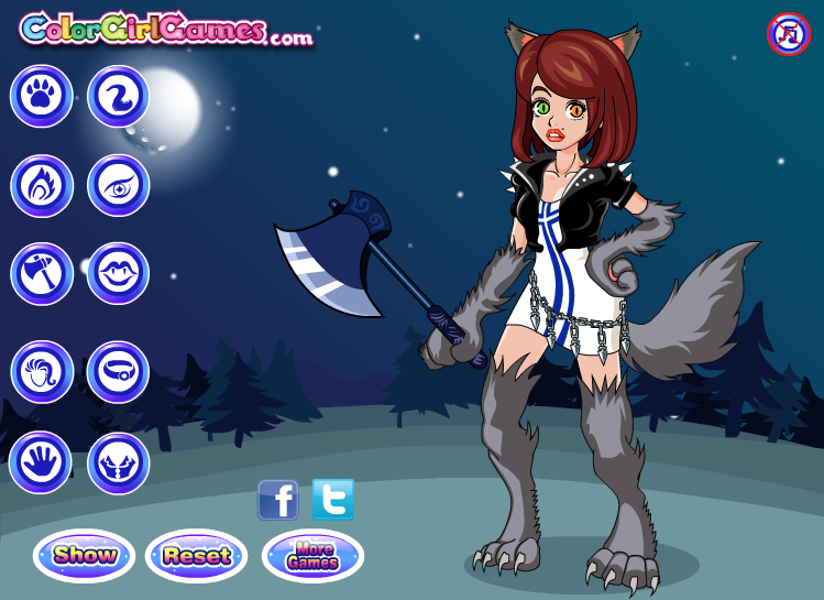 Werewolf Girl Dressup