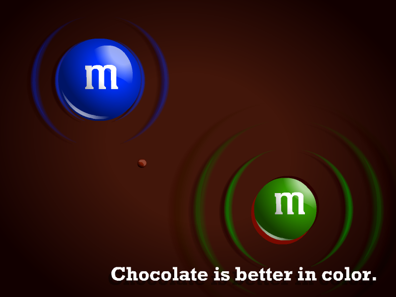 M&M's Chocolate River Screensaver