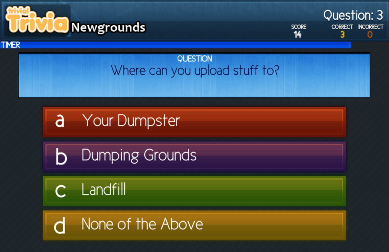 Trivial Trivia: Newgrounds