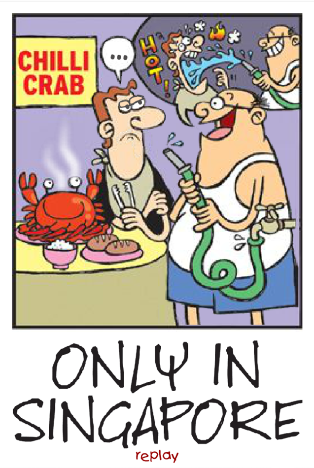 Only In Singapore: Chilli Crab Postcard