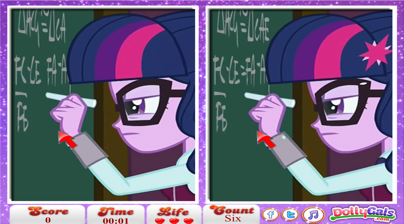 My Little Pony Equestria Girls 6 Diff