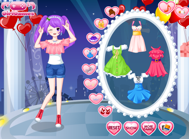 Valentine Cuties Dressup