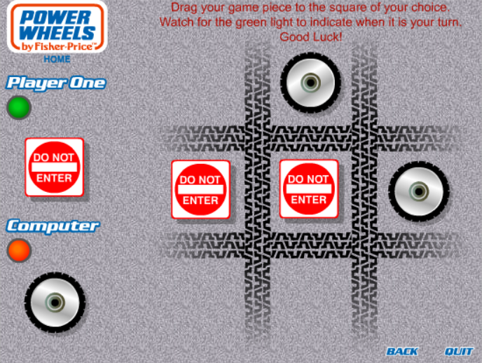 Power Wheels Tic Tac Toe