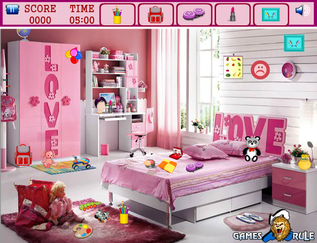 Young Girl Room Objects