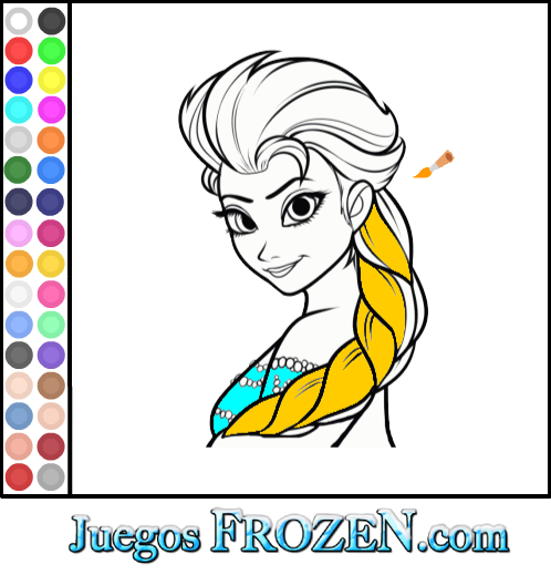 Colorear: Princesa Elsa