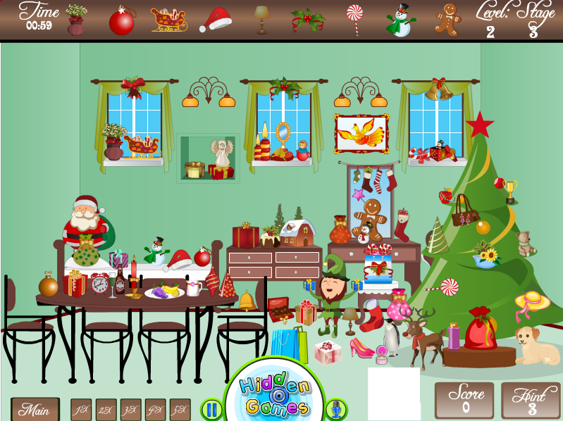 Hidden Objects - Christmas Room