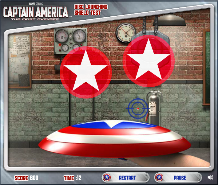 Captain America: The First Avenger - Disc Launching Shield Test