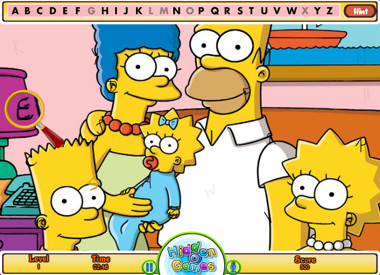 The Simpsons Hidden Alphabets