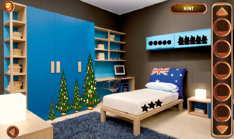 Christmas Blue House Escape