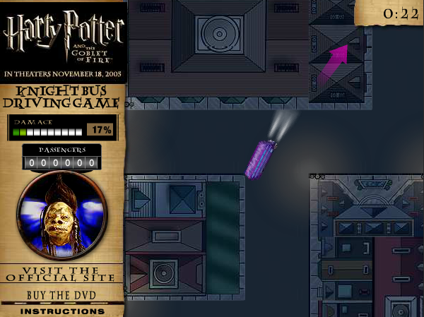 Harry Potter Knight Bus Driving Game