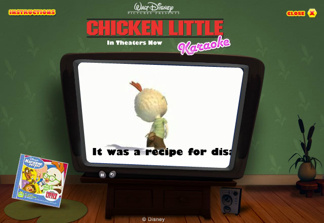 Chicken Little Karaoke