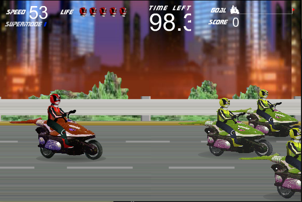 Power Rangers: Moto Race