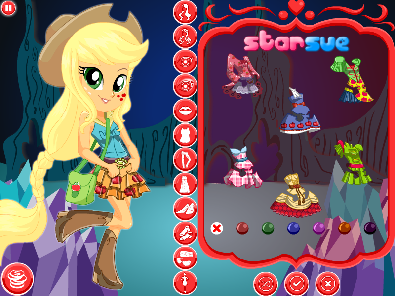 My Little Pony Equestria Girls Legend of Everfree Applejack Dress Up