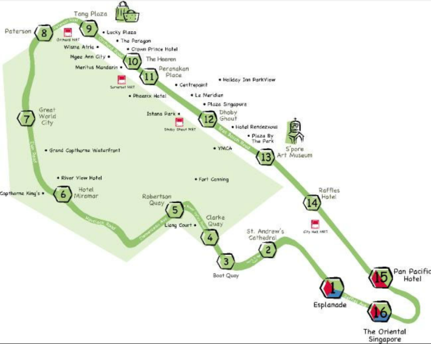 Singapore CityBuzz Routes (C1,C2,C3)