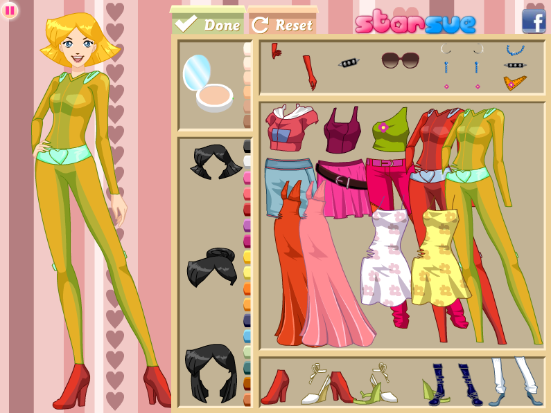 Totally Spies Clover Dress Up