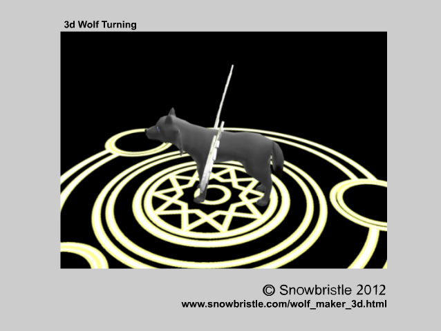 3D Wolf Turning
