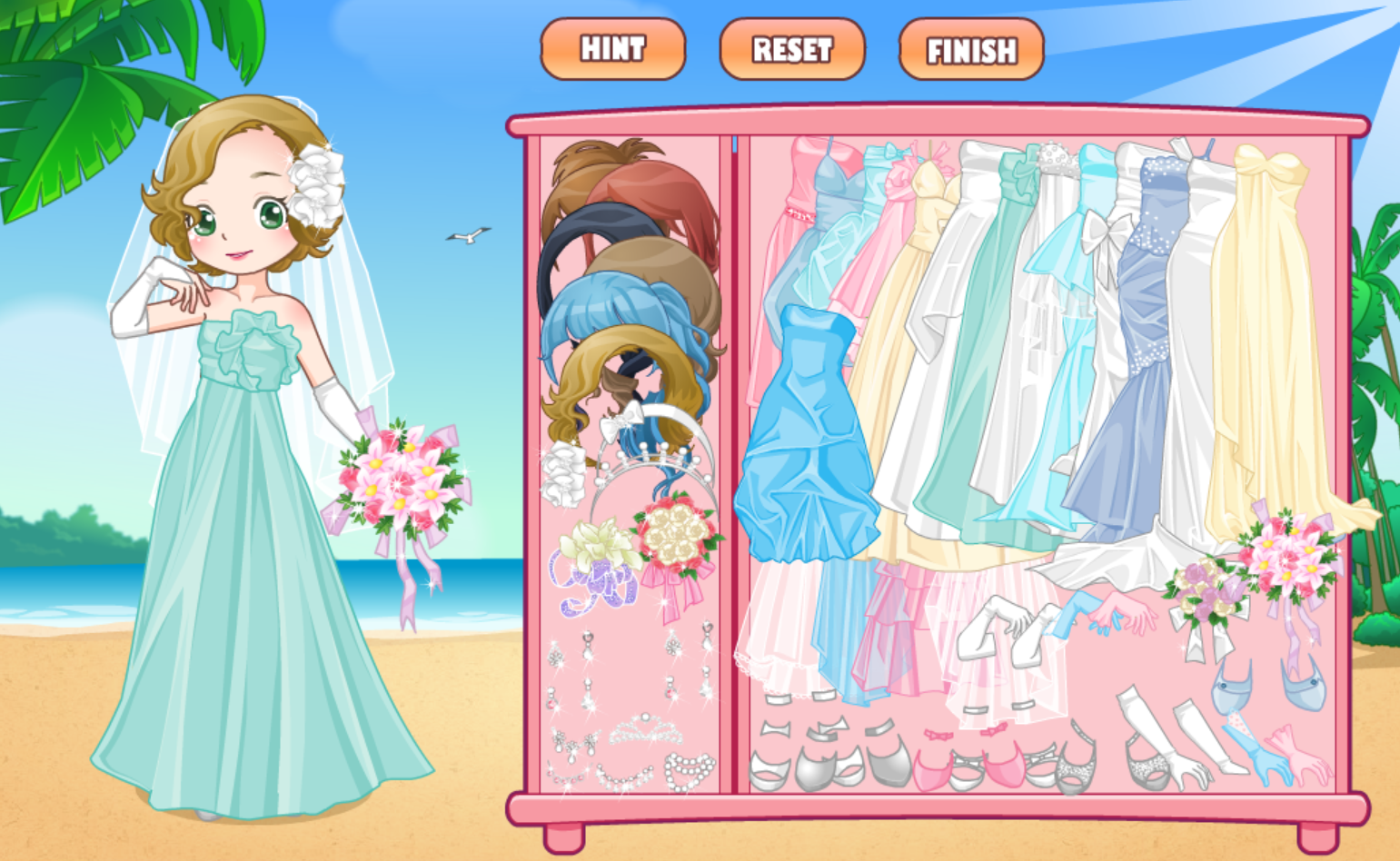 Summer Bride Dress Up Game