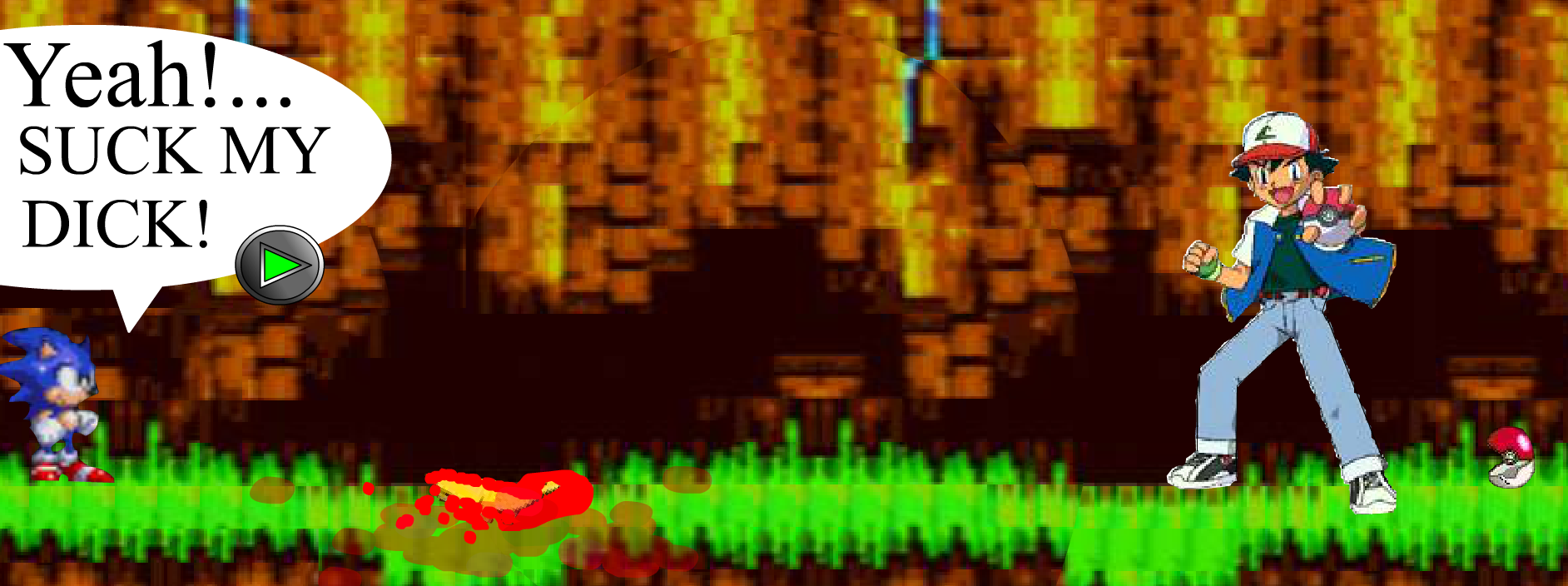 Pokemon MK p1 Sonic vs Pikachu